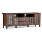 Meuble TV/Média en bois massif WYNDENHALL Stratford, 183 cm de large, pour téléviseurs jusqu'à 80 po