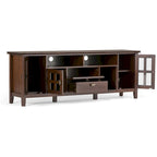 Meuble TV/Média en bois massif WYNDENHALL Stratford, 183 cm de large, pour téléviseurs jusqu'à 80 po