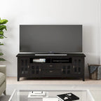 Meuble TV/Média en bois massif WYNDENHALL Stratford, 183 cm de large, pour téléviseurs jusqu'à 80 po