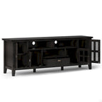 Meuble TV/Média en bois massif WYNDENHALL Stratford, 183 cm de large, pour téléviseurs jusqu'à 80 po