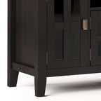 Meuble TV/Média en bois massif WYNDENHALL Stratford, 183 cm de large, pour téléviseurs jusqu'à 80 po