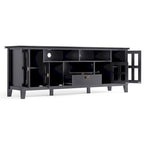 Meuble TV/Média en bois massif WYNDENHALL Stratford, 183 cm de large, pour téléviseurs jusqu'à 80 po