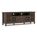 Meuble TV/Média en bois massif WYNDENHALL Stratford, 183 cm de large, pour téléviseurs jusqu'à 80 po