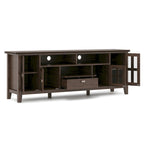 Meuble TV/Média en bois massif WYNDENHALL Stratford, 183 cm de large, pour téléviseurs jusqu'à 80 po