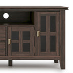 Meuble TV/Média en bois massif WYNDENHALL Stratford, 183 cm de large, pour téléviseurs jusqu'à 80 po