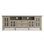 Meuble TV/Média en bois massif WYNDENHALL Stratford, 183 cm de large, pour téléviseurs jusqu'à 80 po