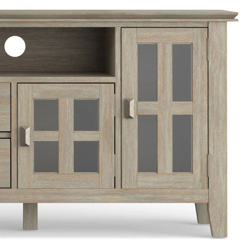 Meuble TV/Média en bois massif WYNDENHALL Stratford, 183 cm de large, pour téléviseurs jusqu'à 80 po