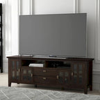 Meuble TV/Média en bois massif WYNDENHALL Stratford, 183 cm de large, pour téléviseurs jusqu'à 80 po