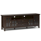 Meuble TV/Média en bois massif WYNDENHALL Stratford, 183 cm de large, pour téléviseurs jusqu'à 80 po