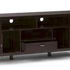 Meuble TV/Média en bois massif WYNDENHALL Stratford, 183 cm de large, pour téléviseurs jusqu'à 80 po