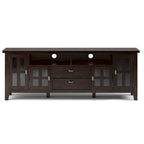 Meuble TV/Média en bois massif WYNDENHALL Stratford, 183 cm de large, pour téléviseurs jusqu'à 80 po