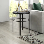 Table d'appoint ronde large Gaia 20 avec plateau en MDF