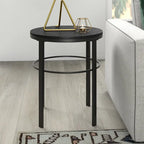 Table d'appoint ronde large Gaia 20 avec plateau en MDF