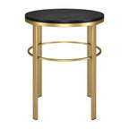 Table d'appoint ronde large Gaia 20 avec plateau en MDF