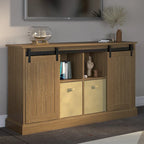 Meuble TV Bridgevine Home Lincoln Farmhouse 60 pouces pour téléviseurs jusqu'à 64 pouces