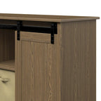 Meuble TV Bridgevine Home Lincoln Farmhouse 60 pouces pour téléviseurs jusqu'à 64 pouces