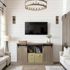 Meuble TV Bridgevine Home Lincoln Farmhouse 60 pouces pour téléviseurs jusqu'à 64 pouces