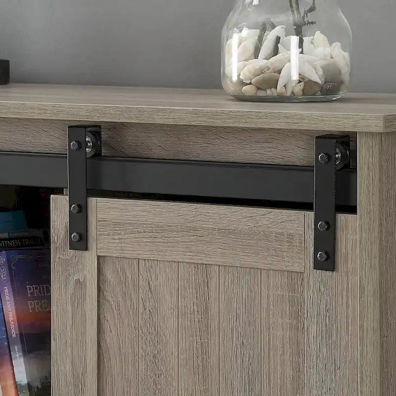 Meuble TV Bridgevine Home Lincoln Farmhouse 60 pouces pour téléviseurs jusqu'à 64 pouces