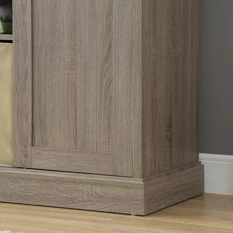 Meuble TV Bridgevine Home Lincoln Farmhouse 60 pouces pour téléviseurs jusqu'à 64 pouces