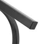 Table d'appoint Grondin 20.67" à plateau rond en pierre frittée avec piétement en métal, table d'appoint de style moderne avec patins antidérapants