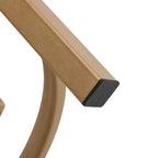 Table d'appoint Grondin 20.67" à plateau rond en pierre frittée avec piétement en métal, table d'appoint de style moderne avec patins antidérapants