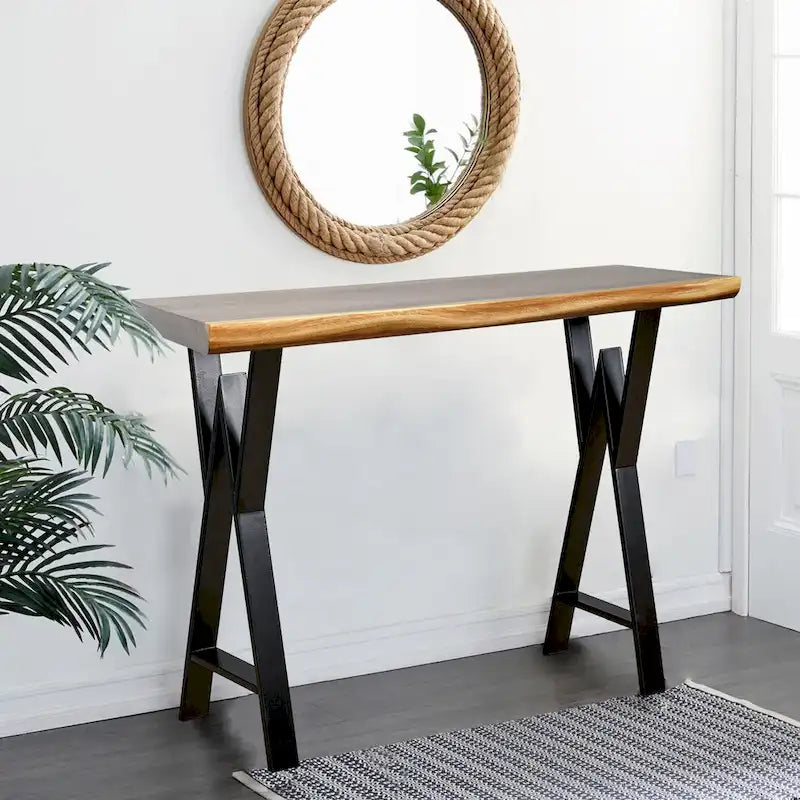 Pied de table rectangulaire robuste Home Soft Things de type W