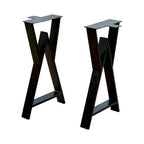 Pied de table rectangulaire robuste Home Soft Things de type W