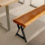 Pied de table rectangulaire robuste Home Soft Things de type W