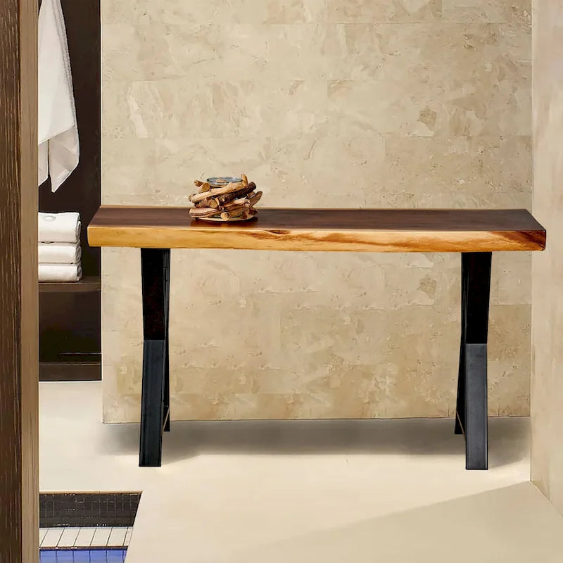 Pied de table rectangulaire robuste Home Soft Things de type W