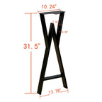 Pied de table rectangulaire robuste Home Soft Things de type W