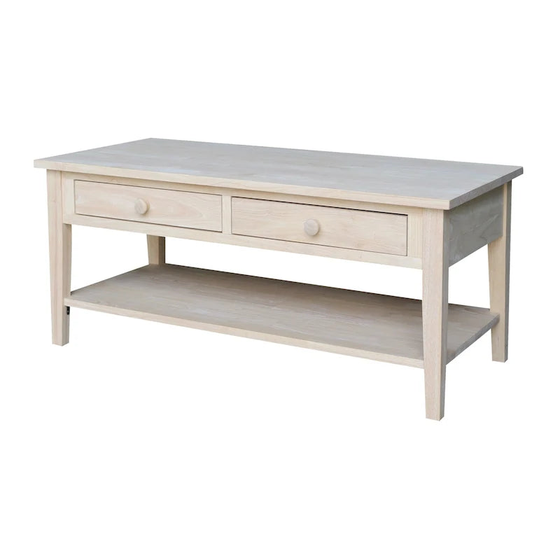 Table basse Spencer en bois de para de 122 cm (L) x 61 cm (P) x 48 cm (H)