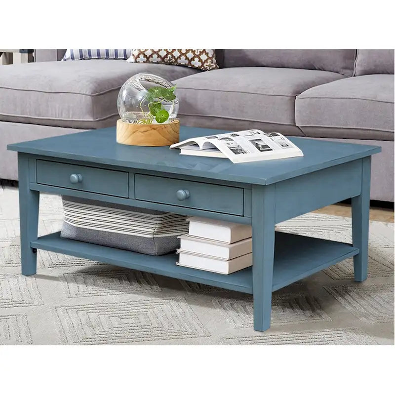 Table basse Spencer en bois de para de 122 cm (L) x 61 cm (P) x 48 cm (H)