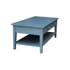 Table basse Spencer en bois de para de 122 cm (L) x 61 cm (P) x 48 cm (H)