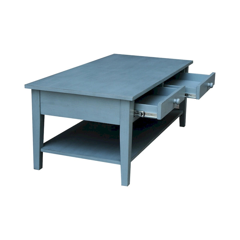 Table basse Spencer en bois de para de 122 cm (L) x 61 cm (P) x 48 cm (H)