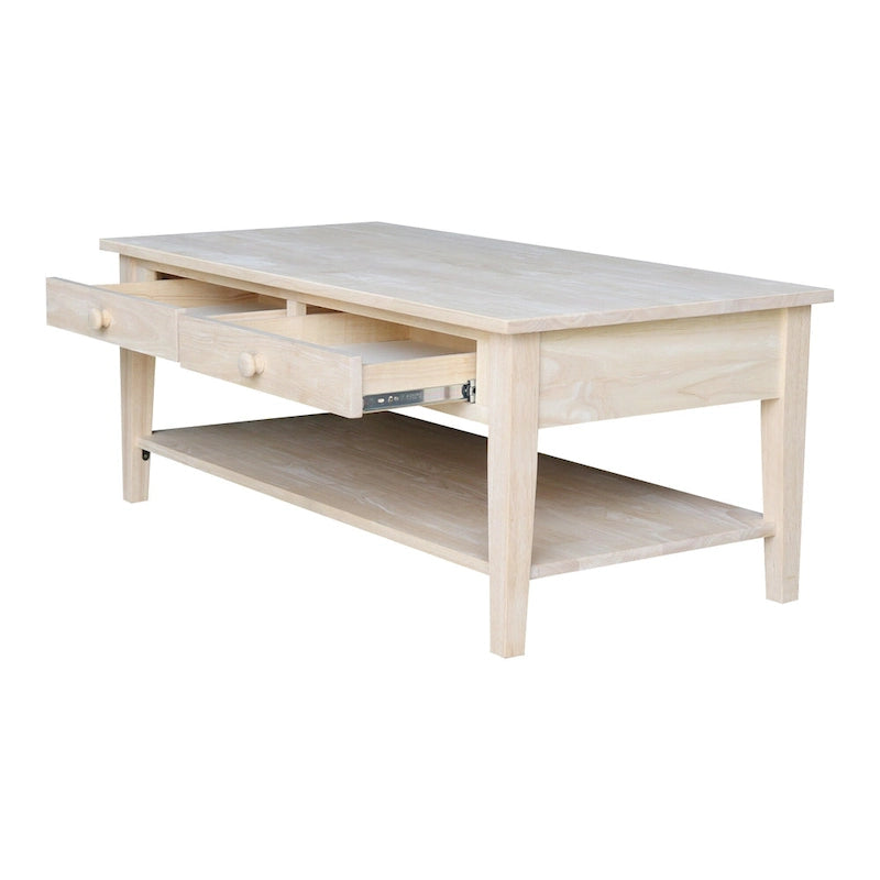Table basse Spencer en bois de para de 122 cm (L) x 61 cm (P) x 48 cm (H)