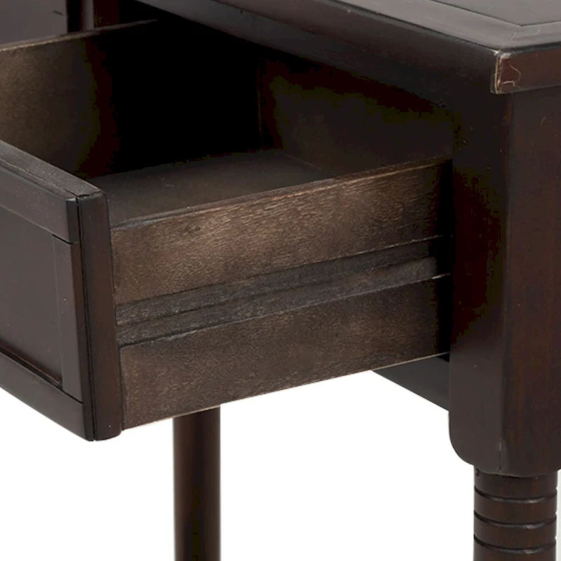 Console moderne avec deux tiroirs et une étagère inférieure