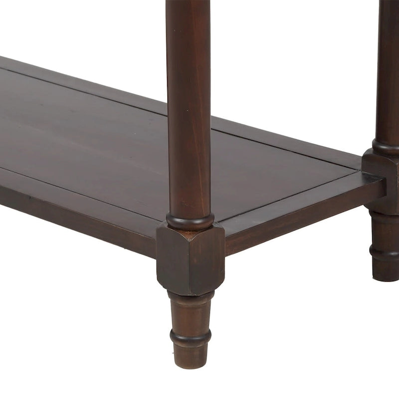 Console moderne avec deux tiroirs et une étagère inférieure
