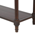 Console moderne avec deux tiroirs et une étagère inférieure