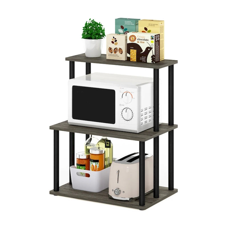 Furinno Turn-N-Tube, Étagère de cuisine à 3 niveaux, assemblage sans outils