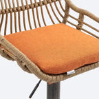 Tabourets de bar pivotants avec repose-pieds - Lot de 2