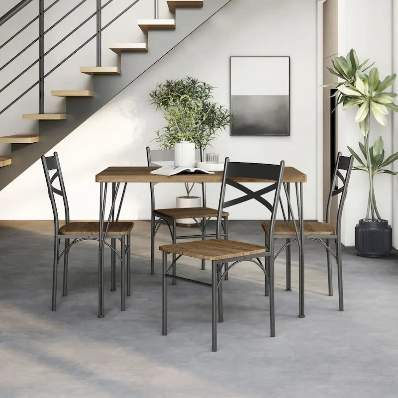 Ensemble repas 4 personnes Denhour DH BASIC pour petits espaces