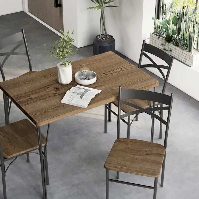 Ensemble repas 4 personnes Denhour DH BASIC pour petits espaces