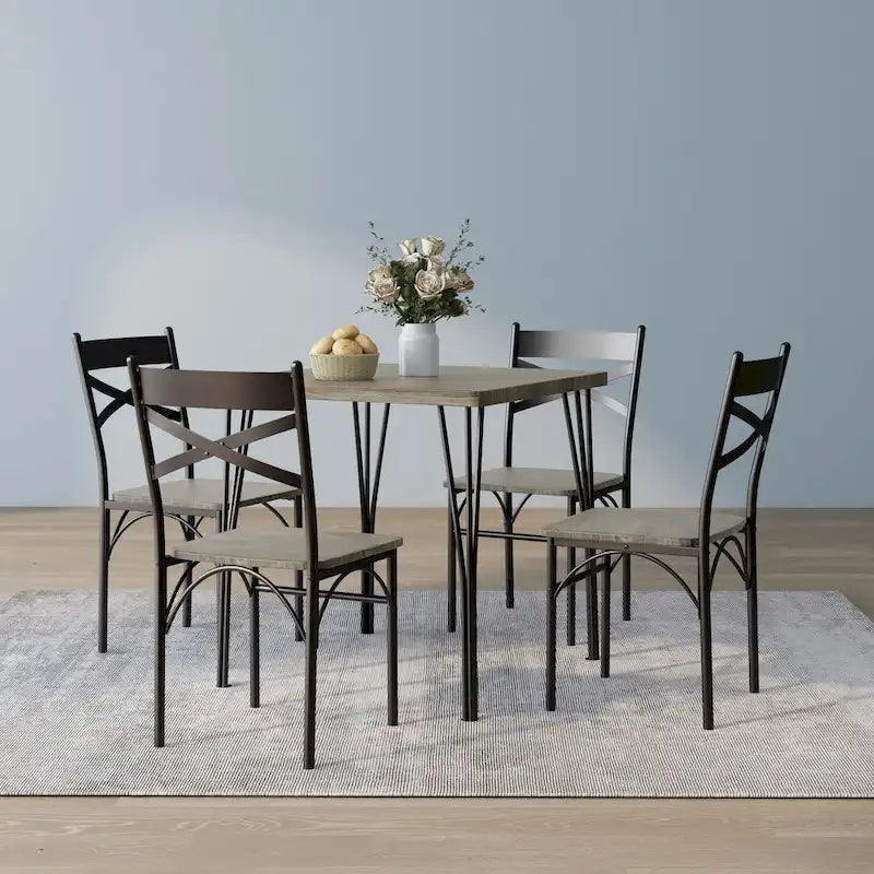 Ensemble repas 4 personnes Denhour DH BASIC pour petits espaces