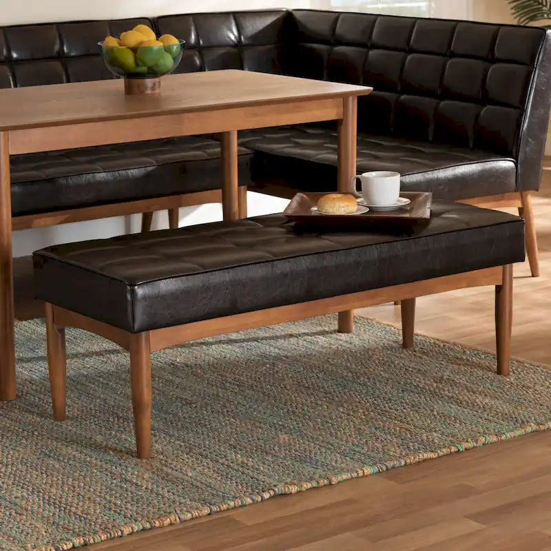 Banc de salle à manger Sanford Mid-Century Modern