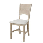Ensemble de salle à manger 6 pièces demi-rond en bois avec longue banquette et 4 chaises de salle à manger, style moderne