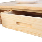 Dessertes de cuisine roulantes pliantes Carson Carrington Dalur 3 pièces en bois