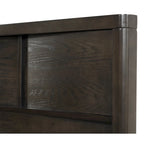 Ensemble de lit à panneaux en bois Belani de Roundhill Furniture, lit, commode, miroir, deux tables de chevet et chiffonnier, espresso