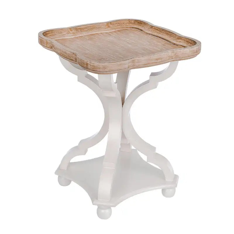 Table d'appoint rustique COZAYH avec plateau de style ferme