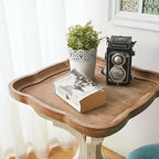 Table d'appoint rustique COZAYH avec plateau de style ferme