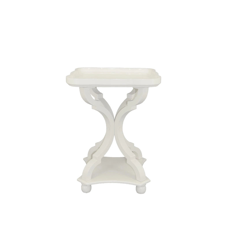 Table d'appoint rustique COZAYH avec plateau de style ferme